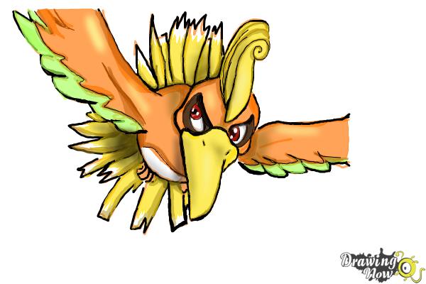 How to Draw Ho-Oh from Pokemon - Step 10