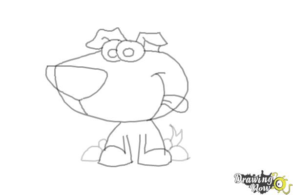How to Draw a Cartoon Dog - Step 6