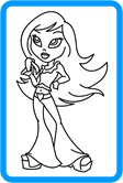 Bratz coloring page