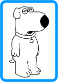 Brian coloring page