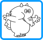 Fred Fred Burger coloring page