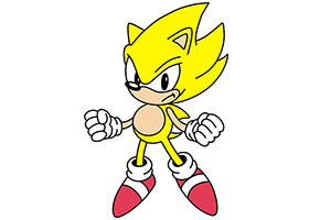 How to Draw Super Sonic