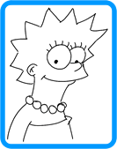 Lisa Simpson coloring page