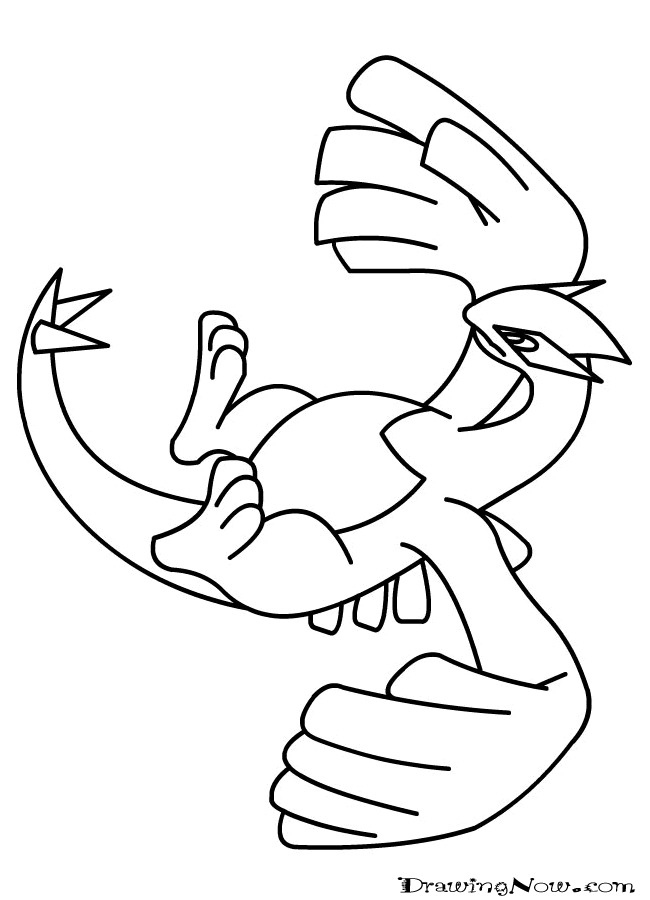 Legendary pokemon lugia coloring pages