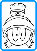 Marvin thr Martian coloring page