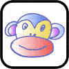 Draw a cartoon monkey