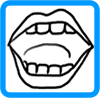 Mouth coloring page