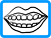Mouth coloring page