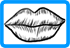 Mouth coloring page