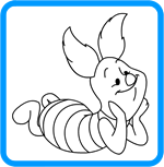 Piglet coloring page