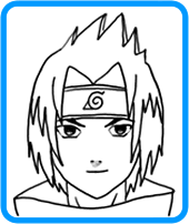 Sasuke coloring page