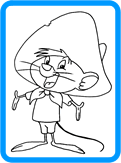 Speedy Gonzales coloring page