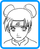 Tenten coloring page